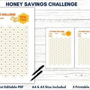 Printable Savings Tracker, Money Savings Challenge, PDF Savings ...
