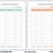 Expense Tracker A6 Printable Template, A6 Expense Log, Budget Tracker ...