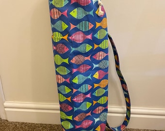 Yoga, Pilates, Exercise mat bag handmade various colours
