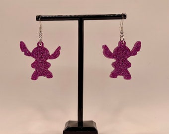 Stitch Space Alien Inspired Fan Made Earrings SET 3