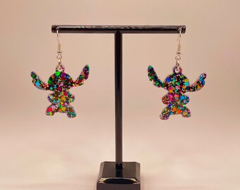 Stitch Space Alien Inspired Fan Made Earrings SET 1