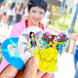 Princess Fairies Inspired Fan Art Sticker Pack