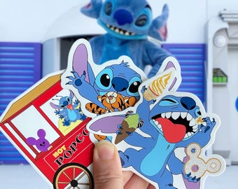 Blue Alien Inspired Fan Art Large Stickers Pack