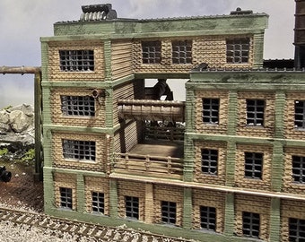 N Scale Industrial Factory Building 1:160