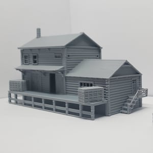 N scale lumber sawmill 1:160