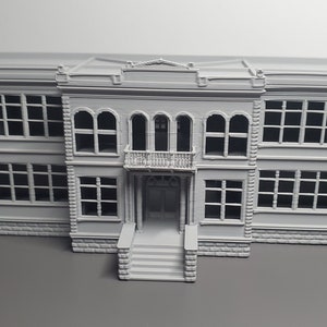 N scale school building 1:160