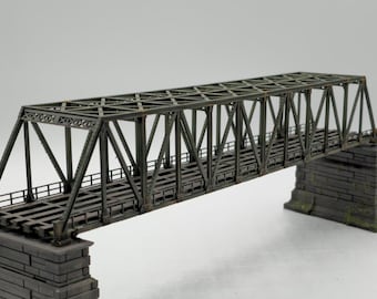 N Scale Classic Truss Bridge – Double Track – High Detail