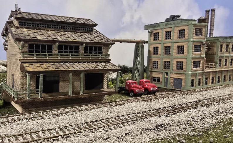 N Scale Industrial Factory Building 1:160 - Etsy