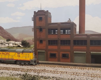 N scale building, factory, industrial building
