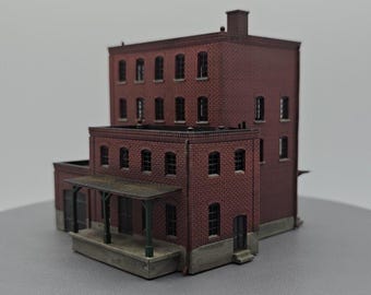 N Scale Harborline Brick Depot 1:160 Industrial Building