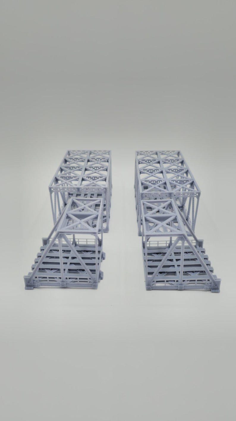 N Scale Classic Truss Bridge – Double Track – High Detail - Etsy