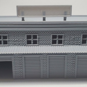 N scale building 1:160 track side warehouse storage