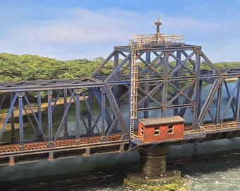N Scale Swing Bridge 1:160 – Highly Detailed Resin Model Kit