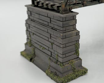 N Scale Bridge Piers – 2 Pack – Adjustable Height
