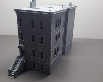 N Scale Building Brownstone