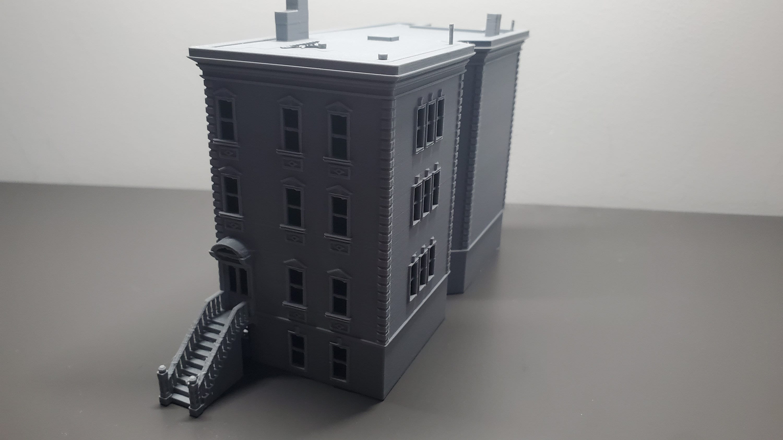 N Scale Building Brownstone - Etsy