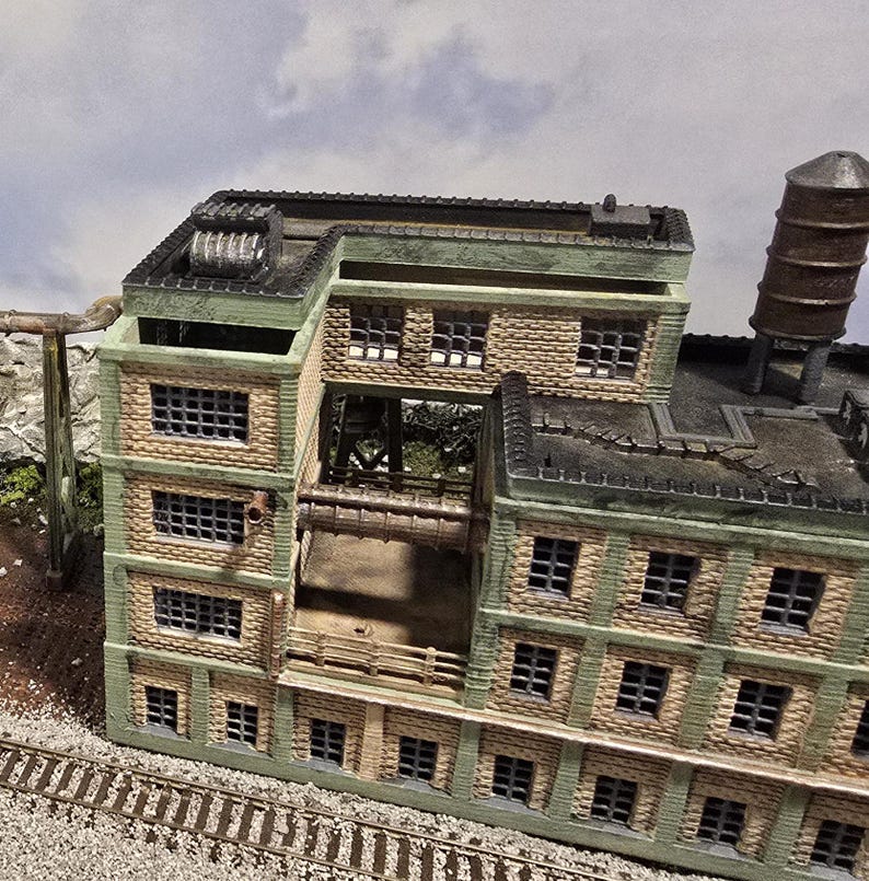 N Scale Industrial Factory Building 1:160 - Etsy