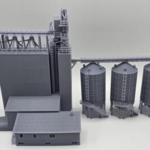 N Scale Grain Elevator - Etsy