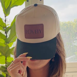 Mooie Casa Palma Dockside Snapback Cap - Rechthoekige pet met leren patch | Baseballpet middenprofiel, verweerde bruine patch