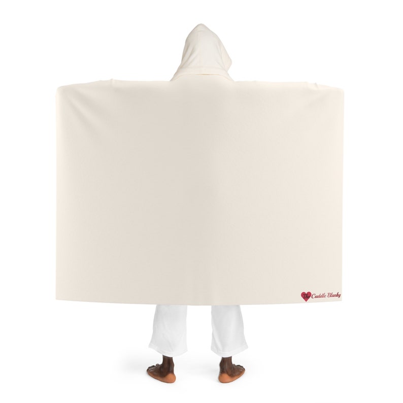 Kapuzen-Fleece-Decke: Weiche Polyester-Kuscheldecke Bild 2