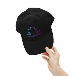 Libra Dad Hat - Zodiac Sign Hat, Libra Birthday Gift Cap, Libra Horoscope Trucker Hat, Libra Distressed Cap