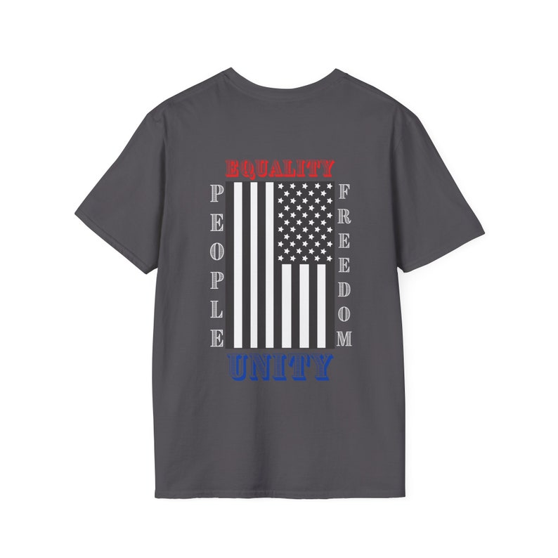 American Pride T-Shirt: Equality, Freedom, Unity - Patriotic Tee image 2