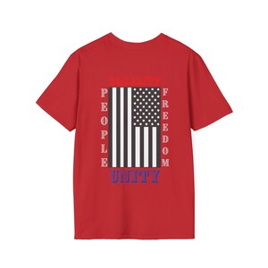 American Pride T-Shirt: Equality, Freedom, Unity - Patriotic Tee image 7