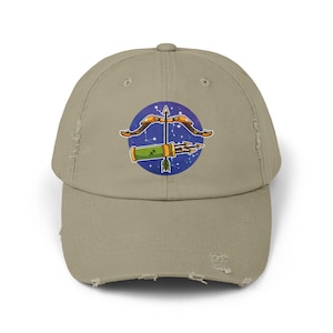 Sagittarius Distressed Cap - Zodiac Sign Hat, Sagittarius Birthday Hat, Horoscope Hat, Astrology Dad Hat, Sagittarius Birthday Gift