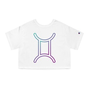 Gemini Zodiac Crop Shirt - GEMINI Sign Shirt, Gemini Astrology Tee, Zodiac Symbol Shirt, Gemini Horoscope shirt, Gemini Top