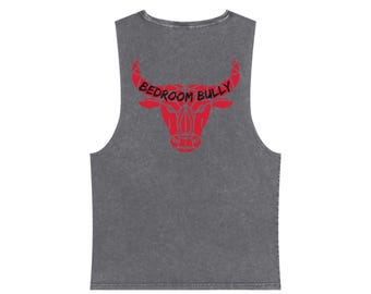 Rizz Tank Top: Stonewash Unisex Gym Shirt