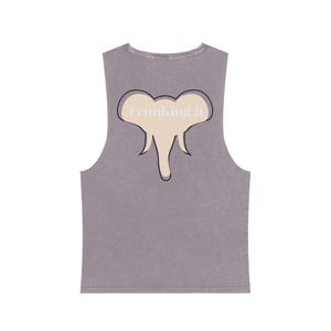 Stonewash Cotton Tank Top: Funny Gym Humor, Sleeveless Muscle Tee