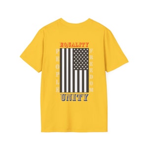 American Pride T-Shirt: Equality, Freedom, Unity - Patriotic Tee image 3