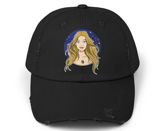 Virgo Zodiac Distressed Dad Hat: Birthday Gift