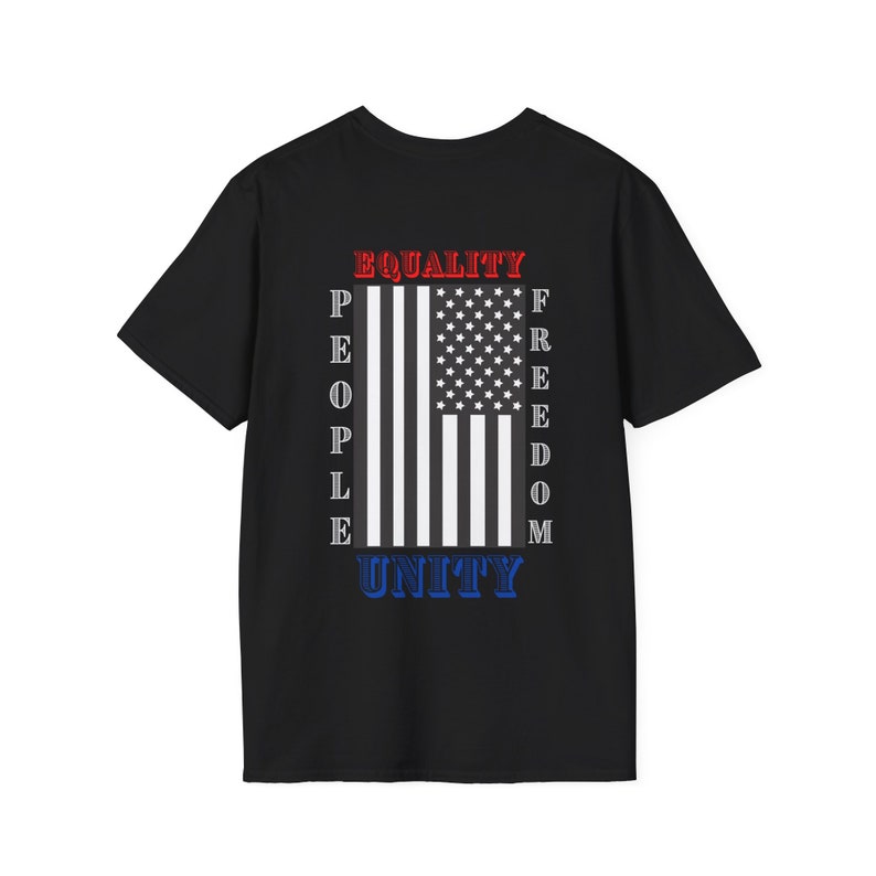 American Pride T-Shirt: Equality, Freedom, Unity - Patriotic Tee image 1