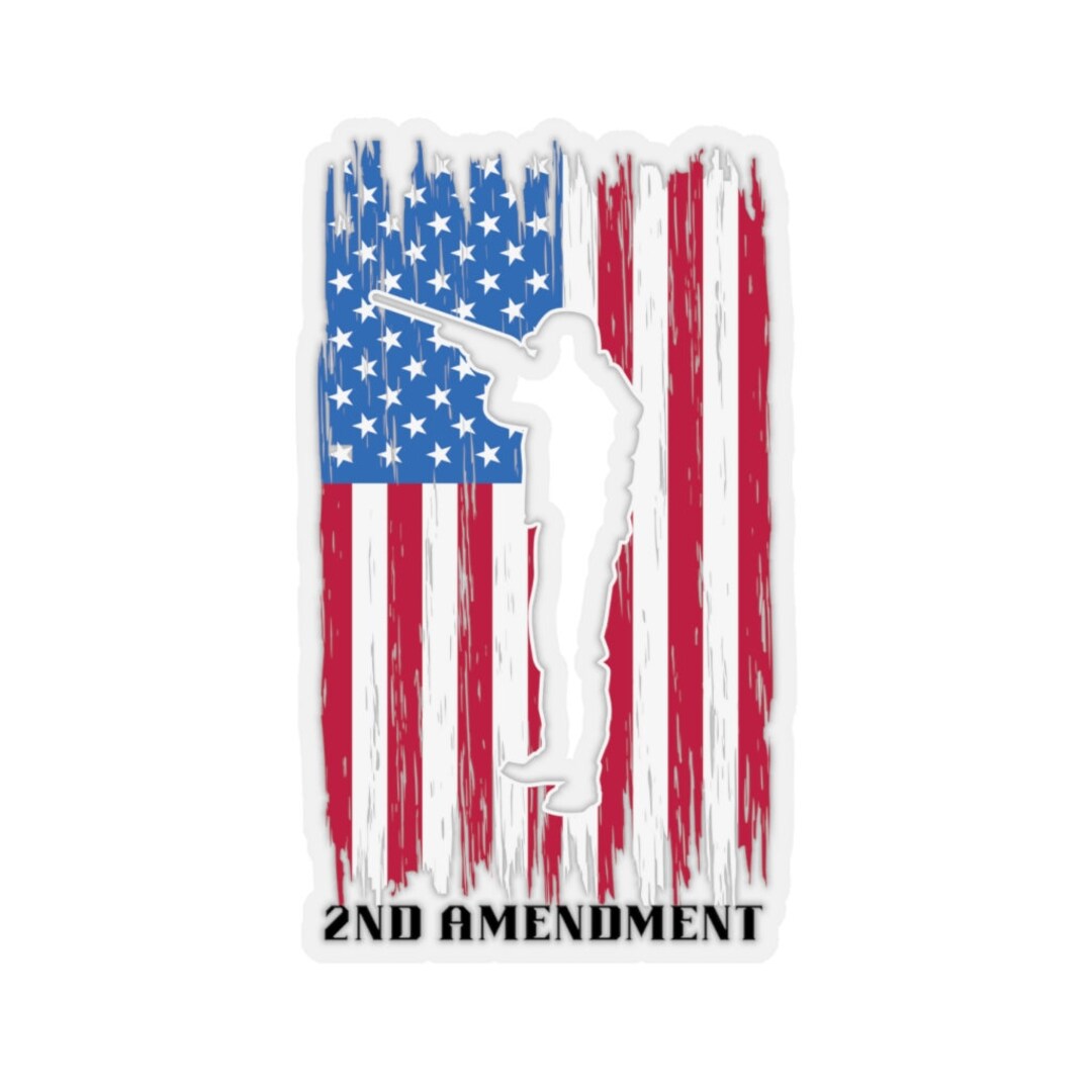 2nd Amendment USA Flag Sticker: Pro-gun Rights - Etsy