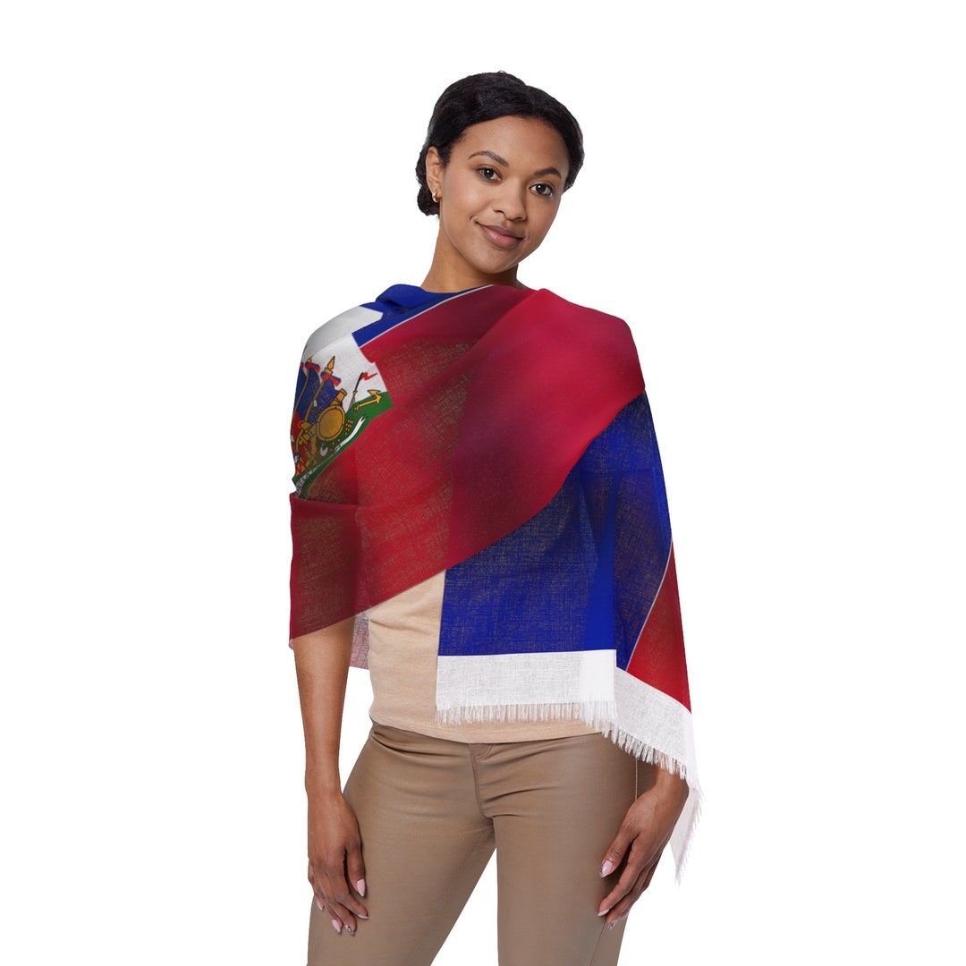 Cute Haiti Flag Beanie Knit Hats For Men Women Soft Slouchy
