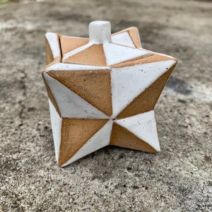 Handmade Ceramic Lidded Box for Jewelry/Spices/Loose Tea/Salt