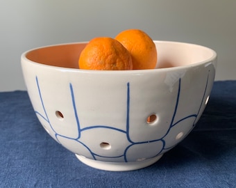 Bol, passoire, passoire en céramique fait main