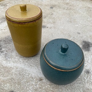 Handmade Ceramic Modern Lidded Container, Jar, Box, Canister