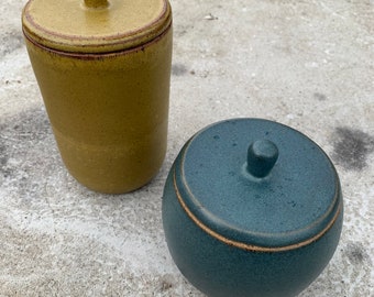 Handmade Ceramic Modern Lidded Container, Jar, Box, Canister