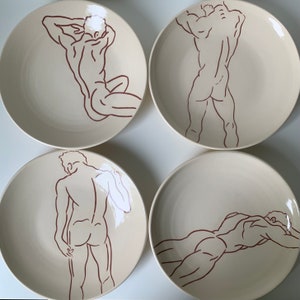 Ceramic nude plate - Etsy 日本