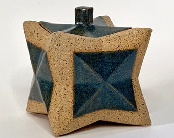 Handmade Ceramic Lidded Box for Jewelry/Spices/Loose Tea/Salt