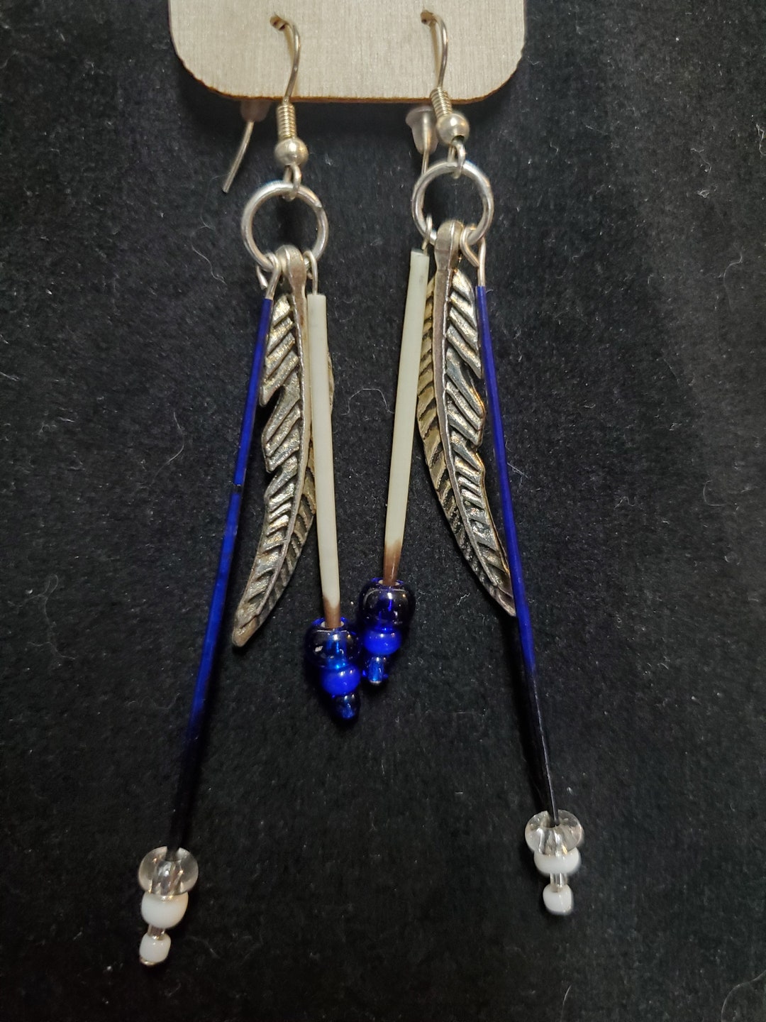 •THREADER• porcupine quill + silver earrings