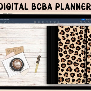 Digital BCBA Planer Landschaft | BCBA Notizbuch | BCBA Daten Notebook bcba Stickers für iPad mit Goodnotes | Digitale Planung