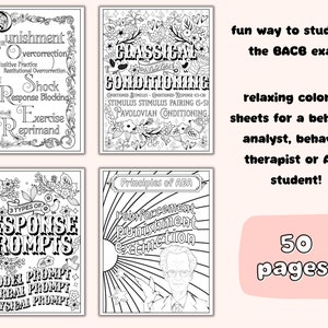 Livre de coloriage sur l'analyse comportementale appliquée Livre d'activités ABA ABA imprimable image 6