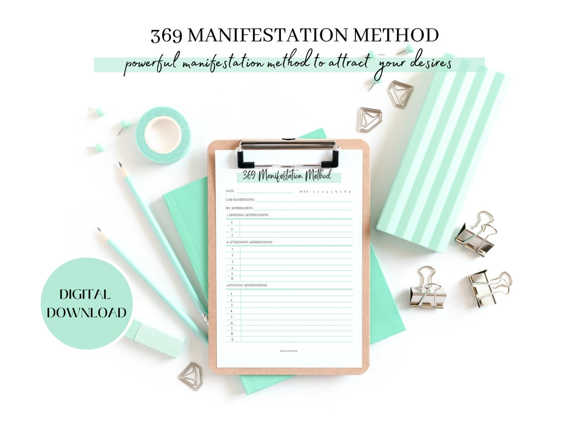 369 Manifestation Method  369 Manifestation Journal  369 Bild 4