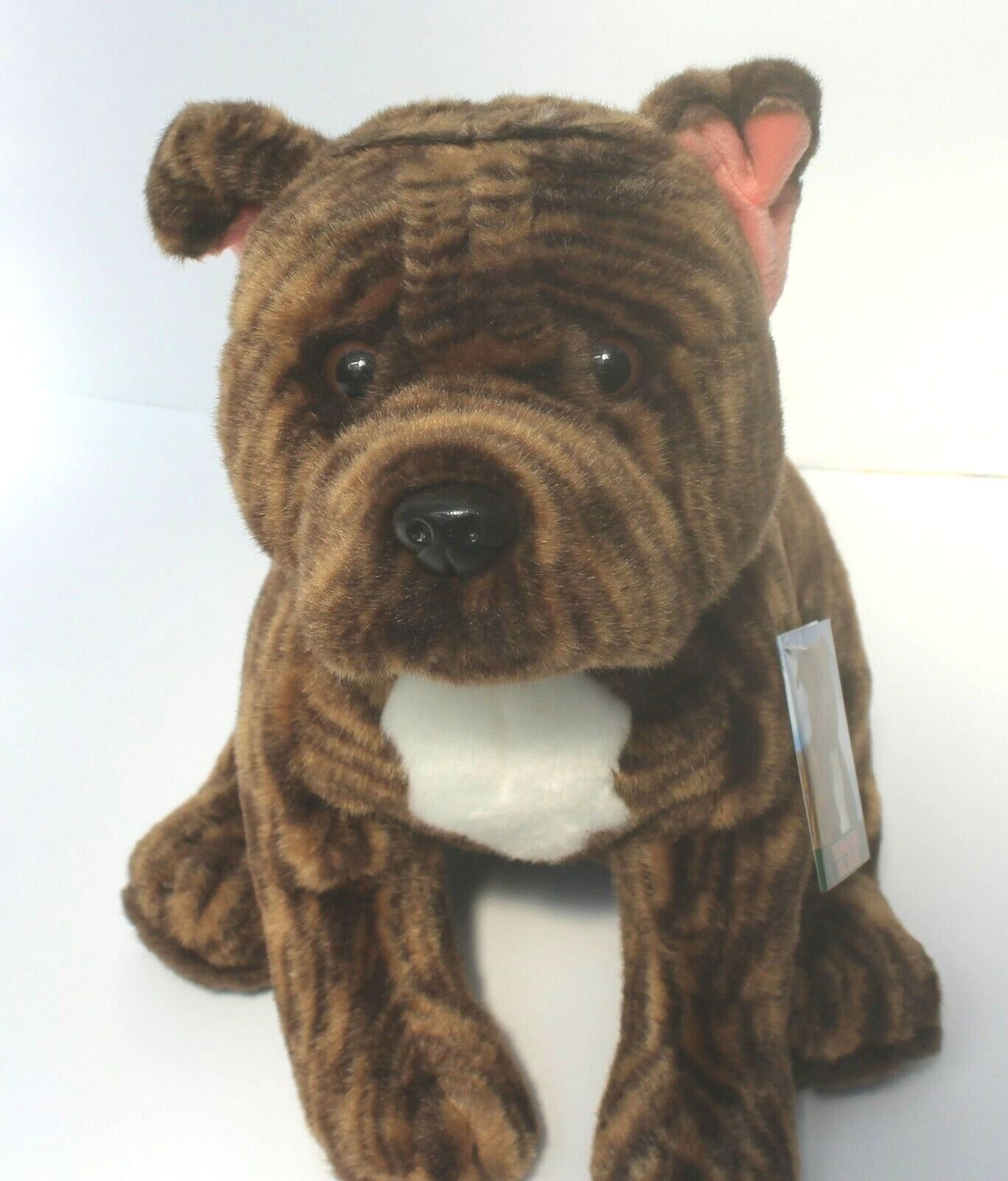 brindle pitbull stuffed animal