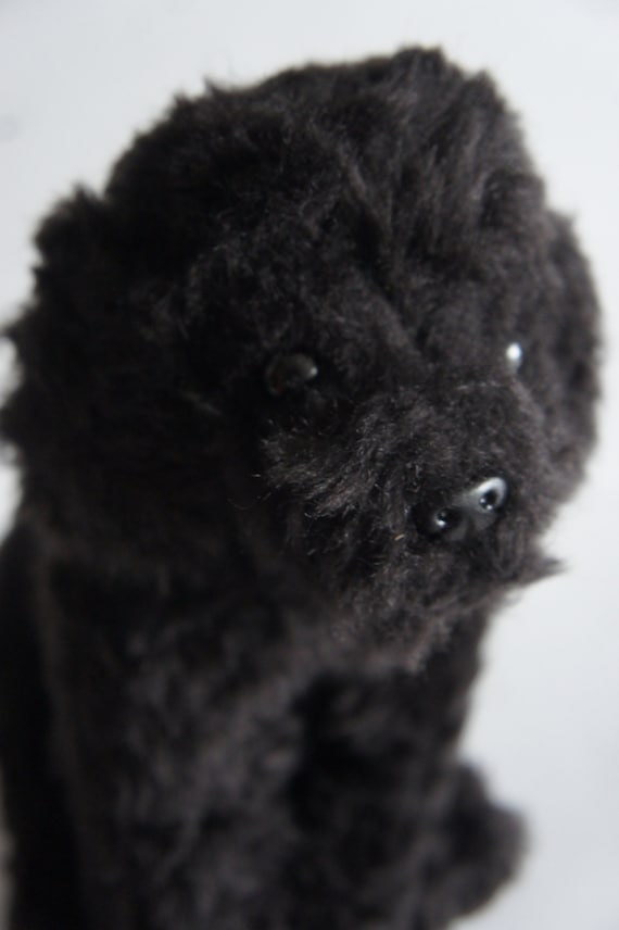 Aanstellen Margaret Mitchell Entertainment Handgemaakte Black Labradoodle realistische knuffelhond kan - Etsy België