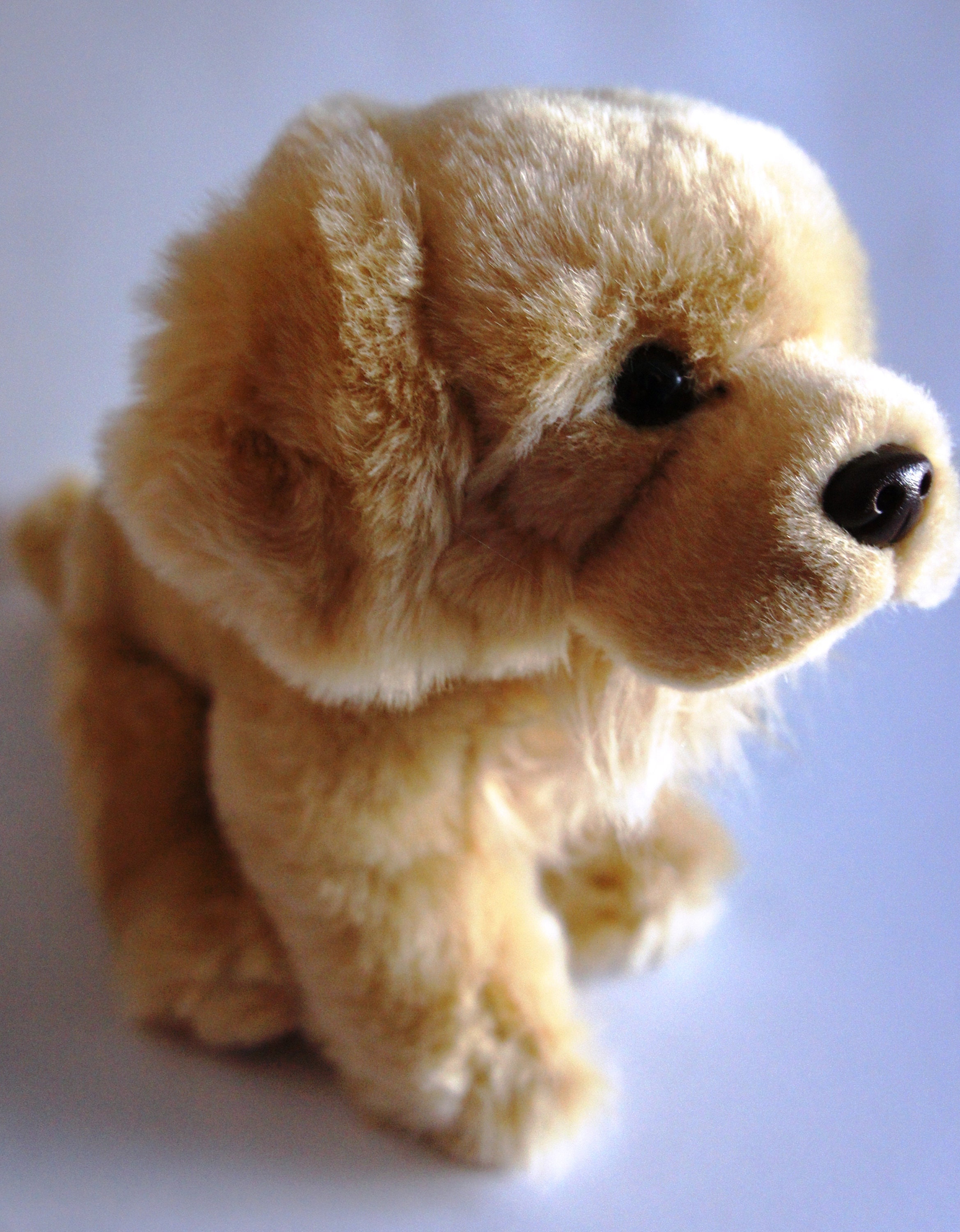 realistic stuffed golden retriever