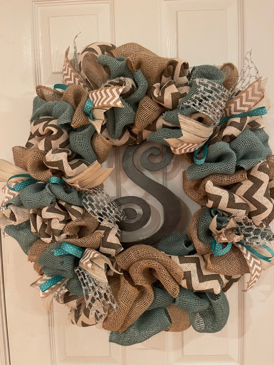 Teal and Monogram - Etsy